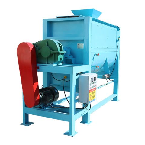 Horizontal compost fermentation tank