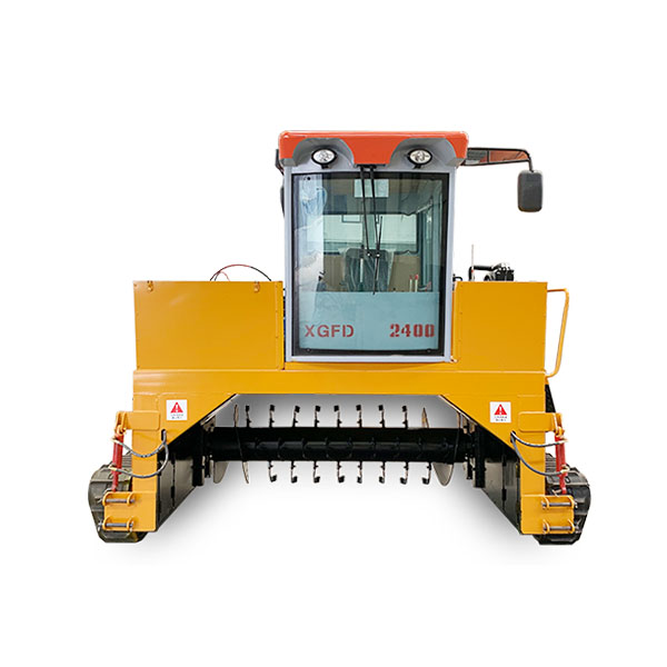 Windrow compost turner machine