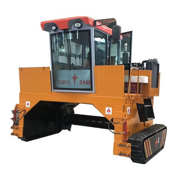Windrow compost turner machine