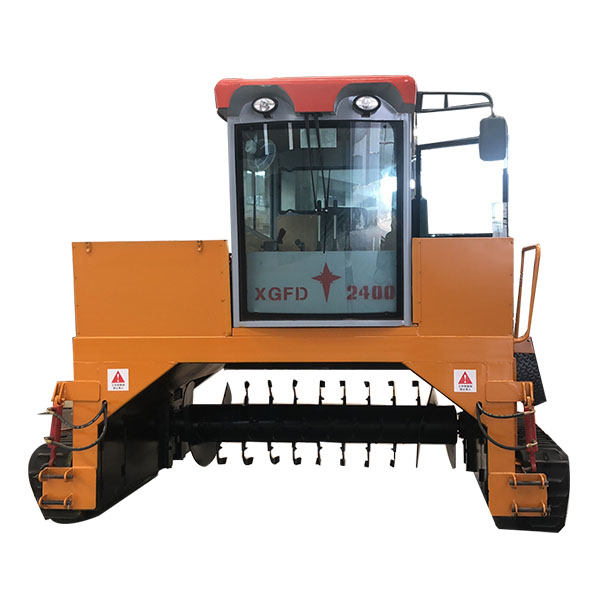 Windrow compost turner machine
